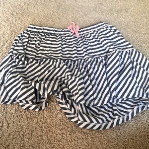 Blue and white skirt
